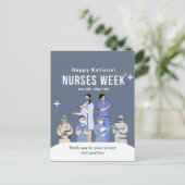 Aanpasbare Nationale Verpleegstersweek Briefkaart (Staand voorkant)