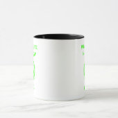 Aanpasbare Neon Halloween - Groen Pompoen Design Mok (Midden)