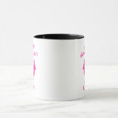 Aanpasbare Neon Halloween Mok - Roze Vleermuis Ont (Midden)