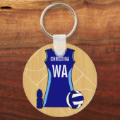 Aanpasbare Netball keyring Nichola Sleutelhanger (Voorkant)
