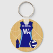 Aanpasbare Netball keyring Nichola Sleutelhanger (Achterkant)