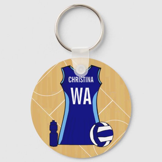 Aanpasbare Netball keyring Nichola Sleutelhanger (Achterkant)