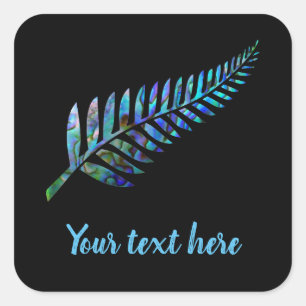 AANPASBARE NIEUW-ZEELAND KIWI VAREN PAUA STICKER