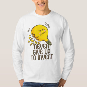 Aanpasbare Nooit Opgeven om te Ontwikkelen T-shirt
