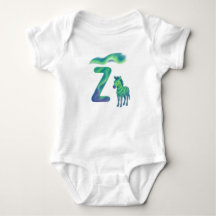 Aanpasbare Noorderlicht Letter Z Aurora Zebra