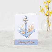 Aanpasbare Nota-Kaart waterverf Anchor Kaart (Gele Bloem)