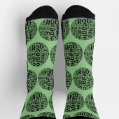 Aanpasbare Noviteit Golf Thema Crew Socks Sokken (Top)