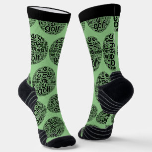Aanpasbare Noviteit Golf Thema Crew Socks Sokken