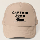 Aanpasbare Oester Visser  Trucker Pet (Voorkant)