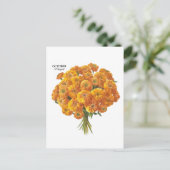 Aanpasbare Oktober Flamingo Verjaardagscadeau Briefkaart (Staand voorkant)