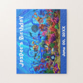 Aanpasbare Onder De Zee Verjaardagspuzzel Legpuzzel (Verticaal)