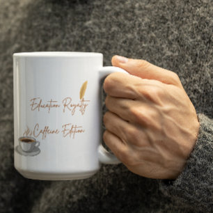 Aanpasbare Onderwijs Koninklijk Caffeïne Editie Koffiemok