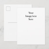 Aanpasbare ontwerpsjabloon | Upload je eigen kunst Uitnodiging Briefkaart (Voorkant / Achterkant)