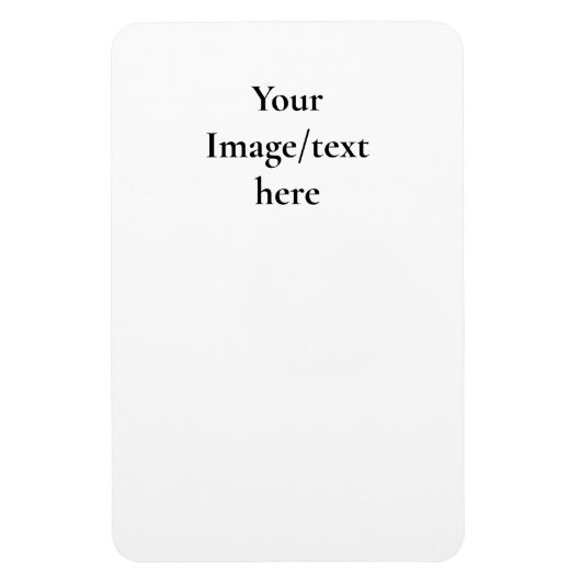 Aanpasbare ontwerpsjabloon | Upload uw eigen kunst Magneet (Verticaal)