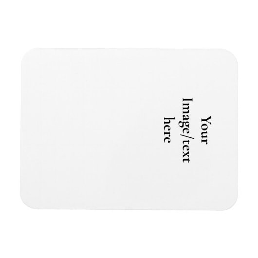 Aanpasbare ontwerpsjabloon | Upload uw eigen kunst Magneet (Horizontaal)