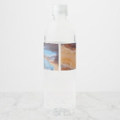 Aanpasbare op maat gemaakte waterfleslabels waterfles etiket (Achterkant)