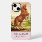 Aanpasbare Opfok Gouden Palomino Paard Case-Mate iPhone Case (Achterkant)