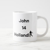 Aanpasbare Oranje Supporter Uitrusting Grote Koffiekop (Rechts)