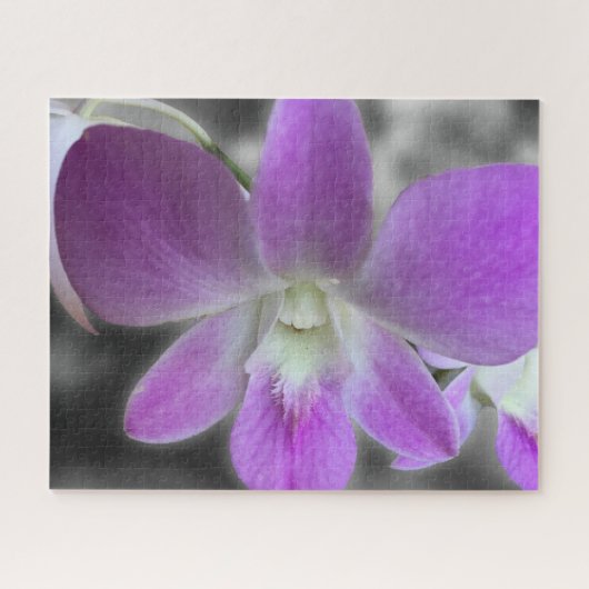 Aanpasbare Orchidee Bloem Legpuzzel (Horizontaal)