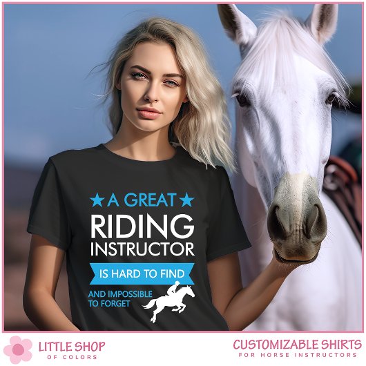 Aanpasbare Paardrijinstructeur T-shirt