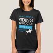 Aanpasbare Paardrijinstructeur T-shirt (Voorkant)