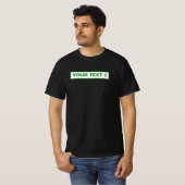 Aanpasbare Palestijnse autokentekenplaat. T-shirt (Voorkant volledig)