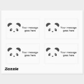Aanpasbare panda stickers (Vel)