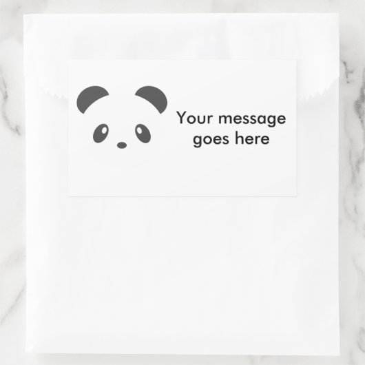 Aanpasbare panda stickers (Tas)