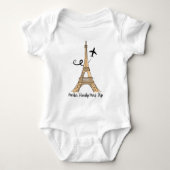 Aanpasbare Paris Trip Chic Eiffeltoren Romper (Voorkant)