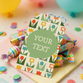 Aanpasbare Pasen-cadeaubijsluiters Cadeaulabel