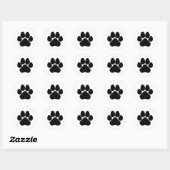 Aanpasbare Paw Print Sticker (Vel)
