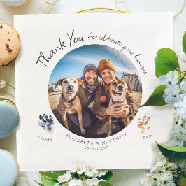 Aanpasbare Paw-tograaf Foto met je Honden Servet