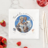 Aanpasbare Paw-tografische foto met je honden Servet (Insitu)