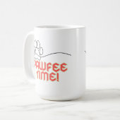 Aanpasbare PawFee Tijd Koffiemok (Voorkant links)