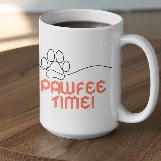 Aanpasbare PawFee Tijd Koffiemok