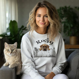 Aanpasbare Peeking Dog T-shirt