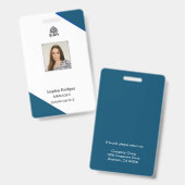 aanpasbare personeelskaart badge (Voor- en achterkant)