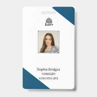 aanpasbare personeelskaart badge