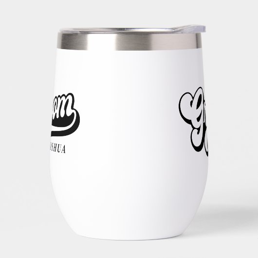 Aanpasbare persoonlijke bruid en bruidegom waterfl (Links)