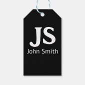 Aanpasbare persoonlijke initialen cadeaulabel (Voorkant)