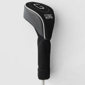 Aanpasbare persoonlijke naamlogo  golfheadcover (Schuin)