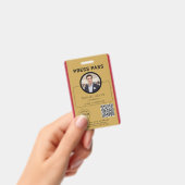Aanpasbare perspas met foto-ID en QR-code Badge (Handheld)