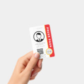 Aanpasbare perspas met foto-ID en QR-code Badge (Handheld)
