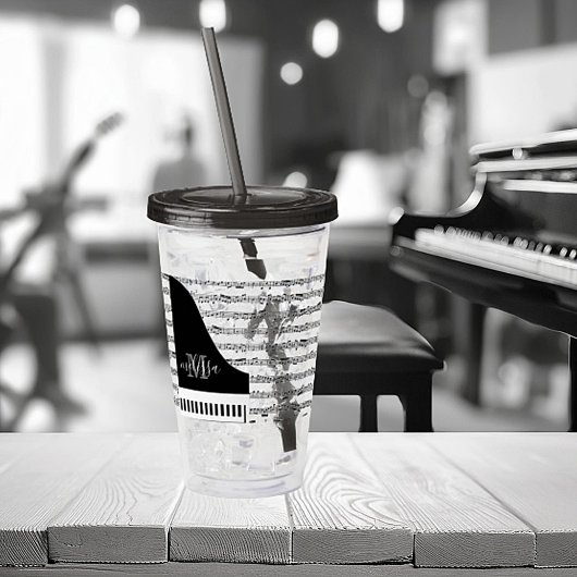 Aanpasbare Piano   Acryl Drinkbeker