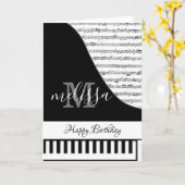 Aanpasbare Piano Kaart (Gele Bloem)