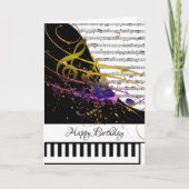 Aanpasbare pianokaart kaart (Voorkant)