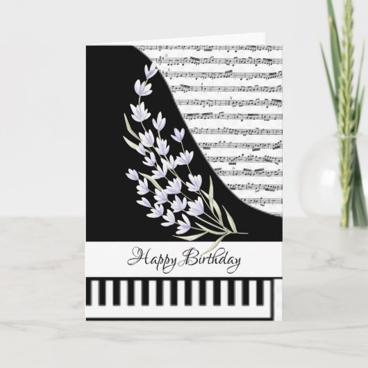 Aanpasbare pianokaart kaart (Voorkant)