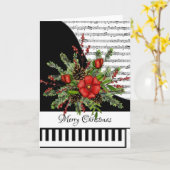 Aanpasbare pianokaart kaart (Gele Bloem)