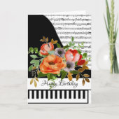 Aanpasbare pianokaart kaart (Voorkant)