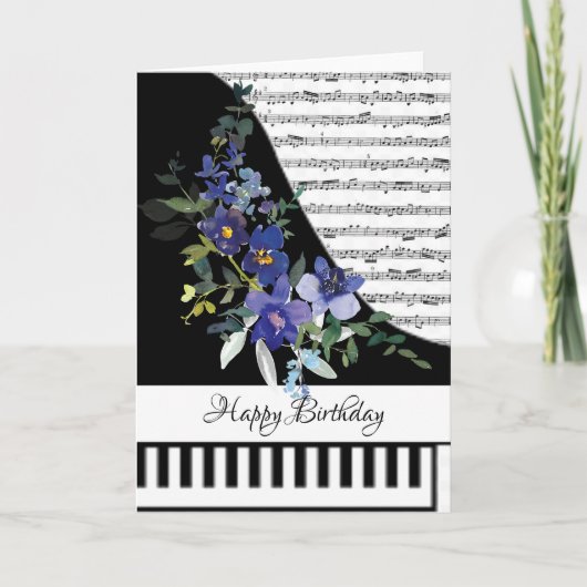 Aanpasbare pianokaart kaart (Voorkant)